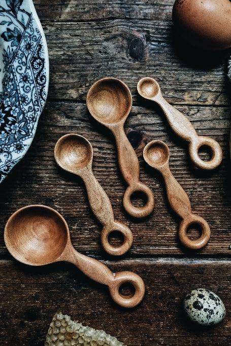 Wood Measuring Spoon Set - Farmhouse Wares