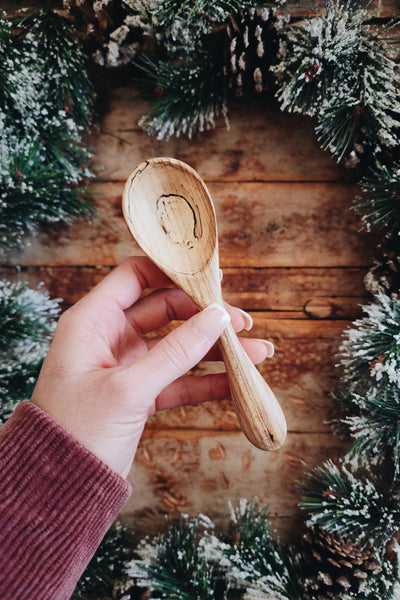 READY TO SHIP AUCTION | Old World Scoop, Spalted Fancy Hickory