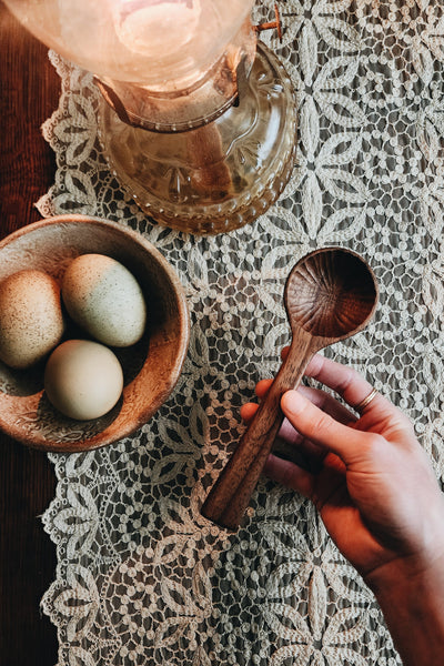 READY TO SHIP AUCTION | Chiseled Bowl Scoop, Walnut