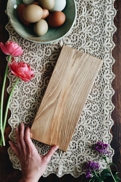 READY TO SHIP AUCTION | Cutting & Serving Board, Fancy Hickory
