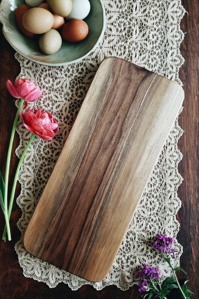 READY TO SHIP AUCTION | Cutting & Serving Board, Fancy Walnut