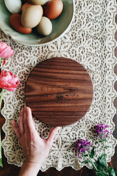 READY TO SHIP AUCTION | Old World Kitchen Serving Board, Walnut