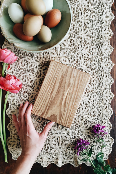 READY TO SHIP AUCTION | Mini Slicing Board, Fancy Hickory