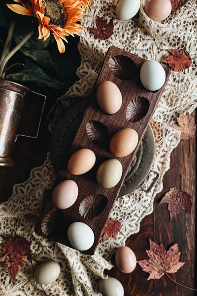 READY TO SHIP AUCTION | Sculpted Egg Tray, Walnut {12}
