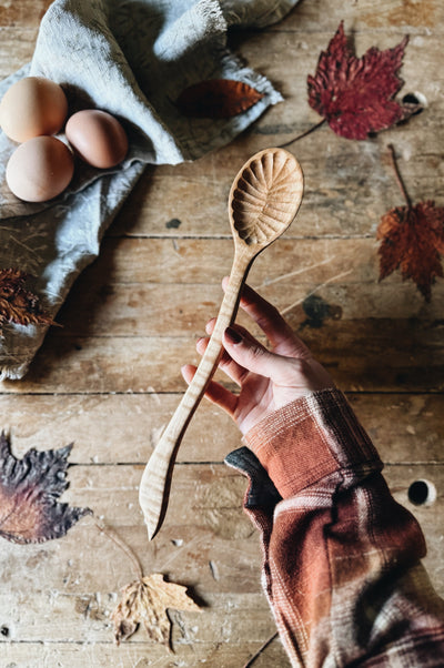 READY TO SHIP AUCTION | Petite Serving Spoon, Fancy Maple