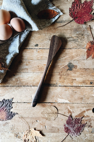 READY TO SHIP AUCTION | Petite Paddle Spurtle, LEFT HANDED, Walnut #1