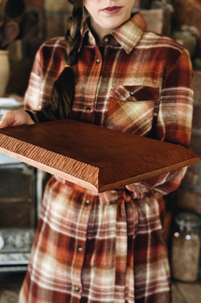 READY TO SHIP AUCTION | Hand Sculpted Chopping Block, Cherry