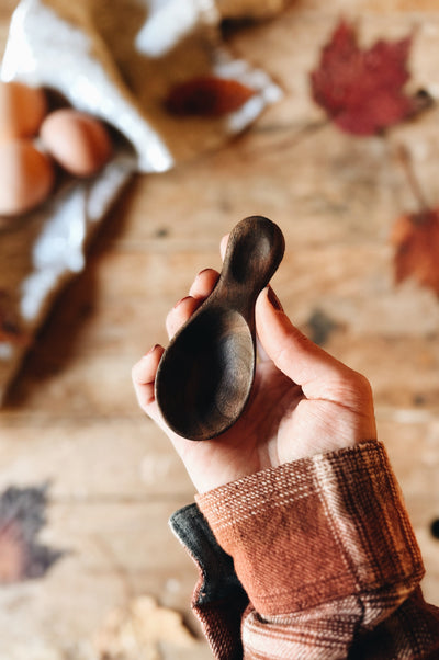 READY TO SHIP AUCTION | Perfect Coffee Canister Scoop, Walnut