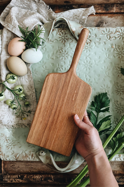 READY TO SHIP AUCTION | Small Cutting & Serving Board, Red Oak