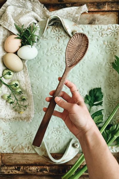 READY TO SHIP AUCTION | Chiseled Bowl Cooking Spoon, Walnut