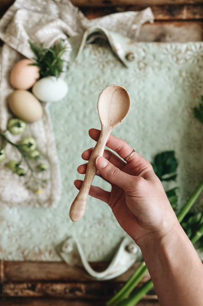 READY TO SHIP AUCTION | Old World Coffee Spoon, Maple