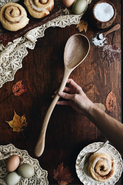 READY TO SHIP AUCTION | Rustic Ladle, Two-Toned Walnut