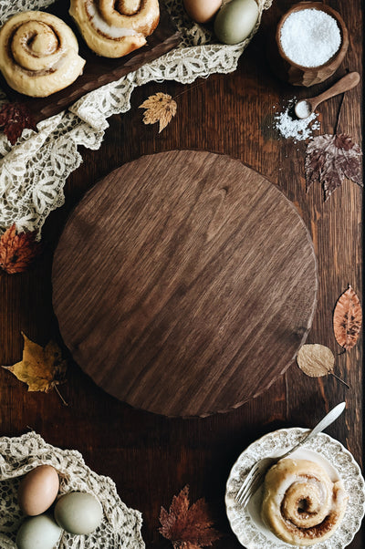 READY TO SHIP AUCTION | Hand Sculpted Chopping Block / Serving Board, Walnut {Medium}
