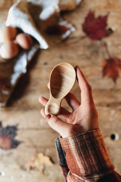 READY TO SHIP AUCTION | Perfect Coffee Canister Scoop, Fancy Maple