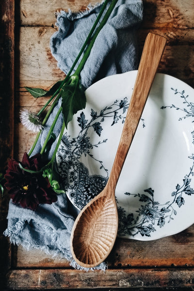 Hand Carved Wood Spoon Rest – Old World Kitchen