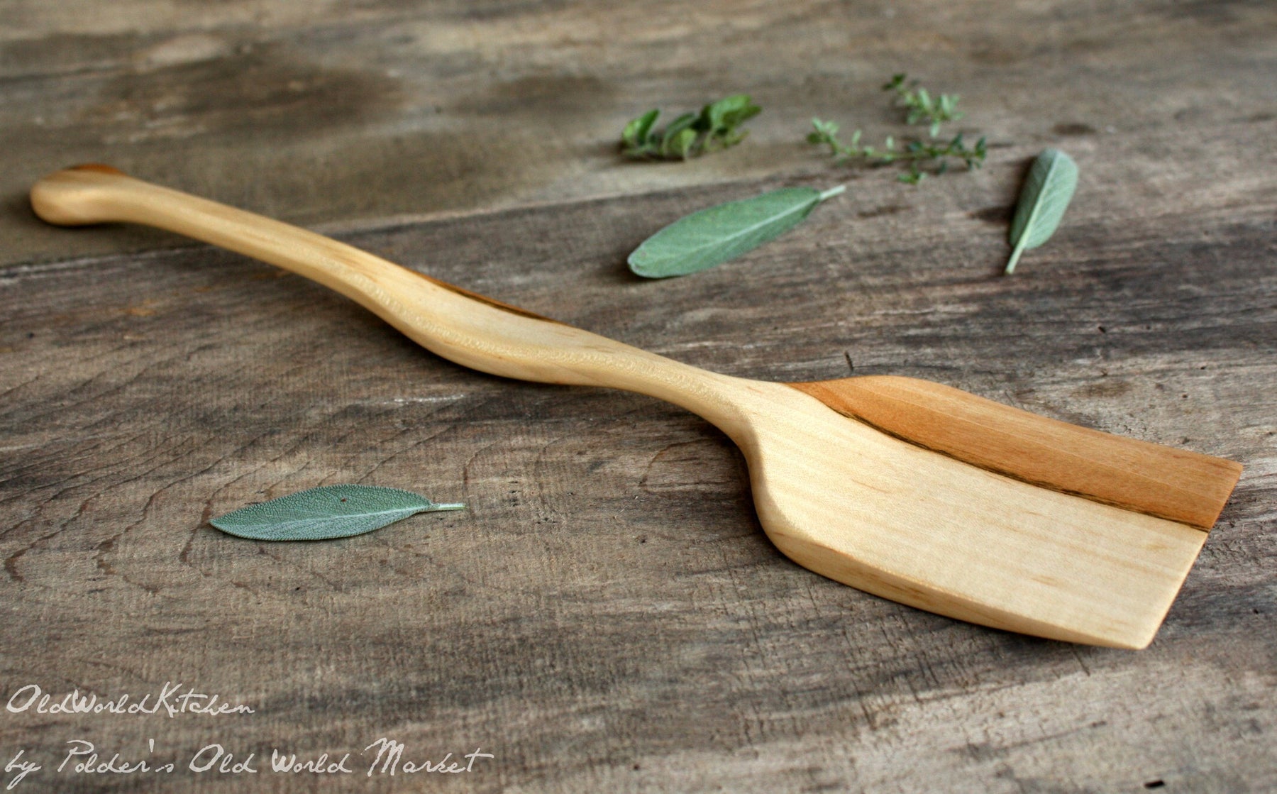 Maple Spatula Large Curved Spatula – Old World Kitchen