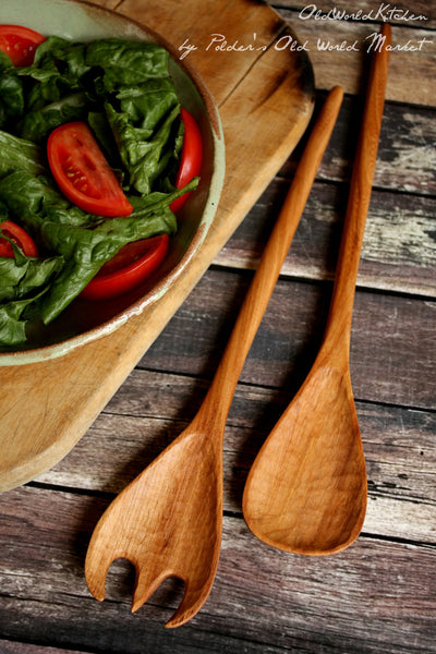 American Beech Salad Serving Set