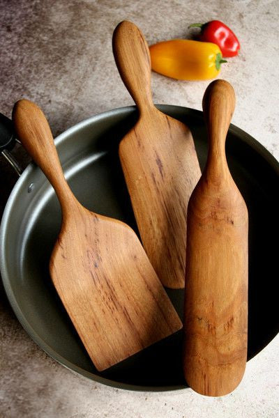 Set Of 8 Cherry Wood Spatulas Spatula And Cooking Spoons Set Spoon