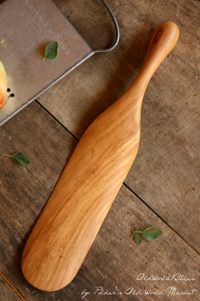 Large Solid Wood Spurtle