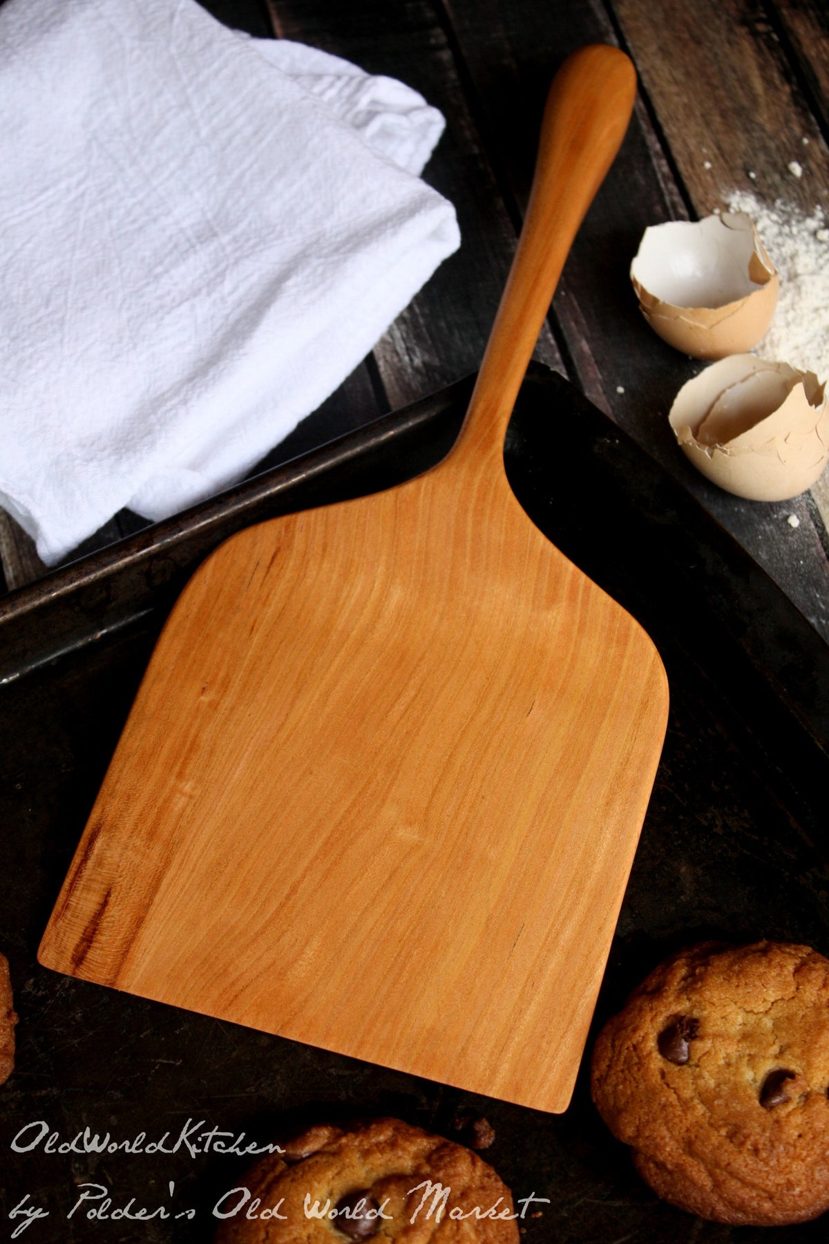 Wide on sale wooden spatula
